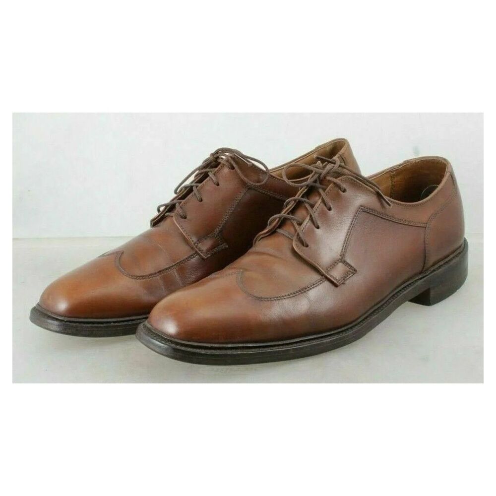 Wright Derby Brown English Leather Open-Vamp Hand-Lasted Dress Shoes